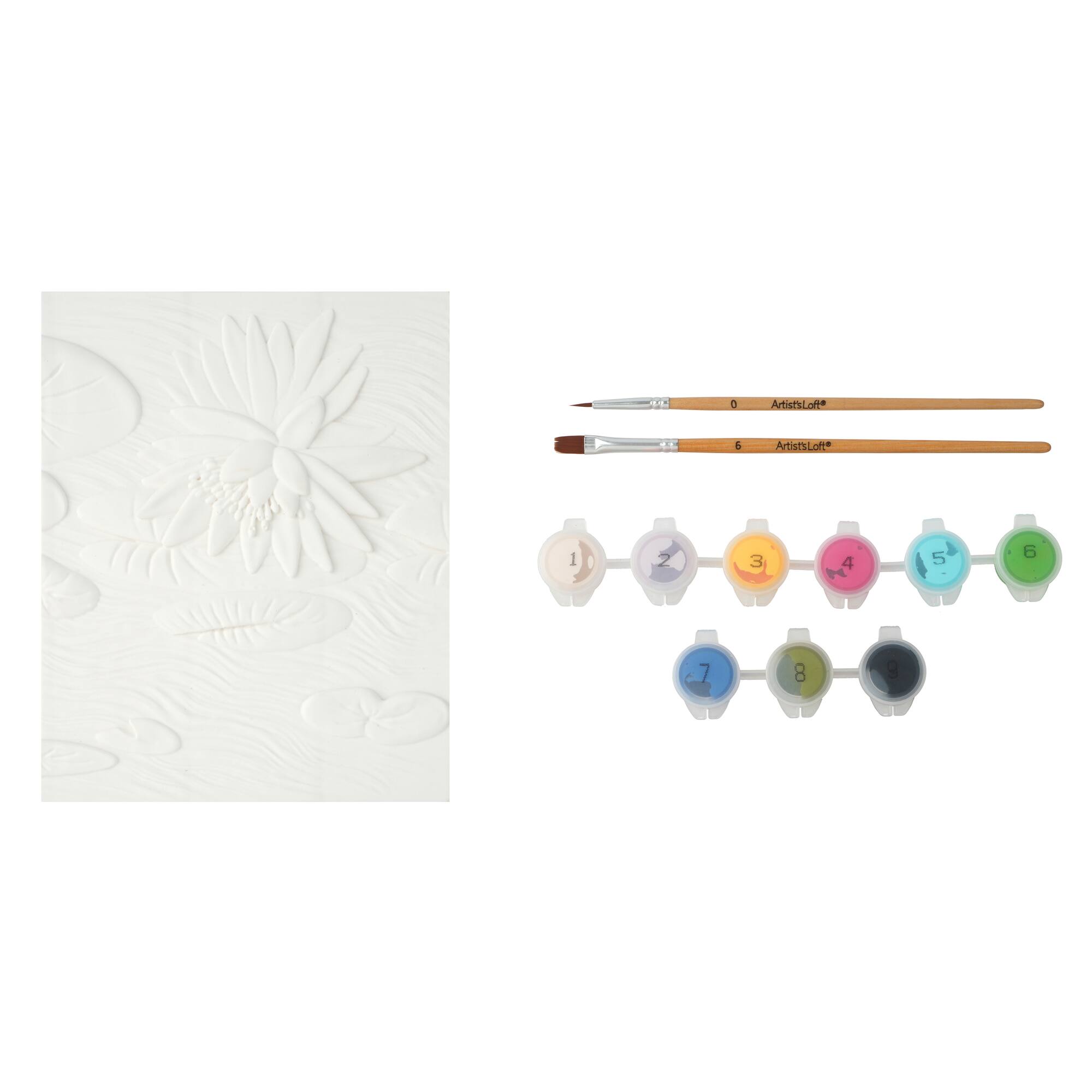 Waterlillies Relief Painting Kit by Artist's Loft®